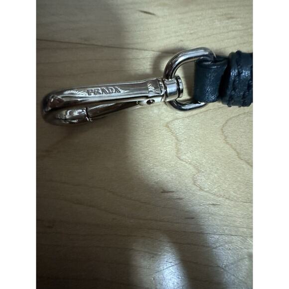 COPY - PRADA AUTHENTIC LEATHER VITELLO DAINO TOTE PURSE Dark Green DOUBLE HANDLE - Picture 13 of 16